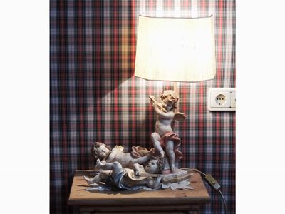 Lume da Comodino in Legno Laccato