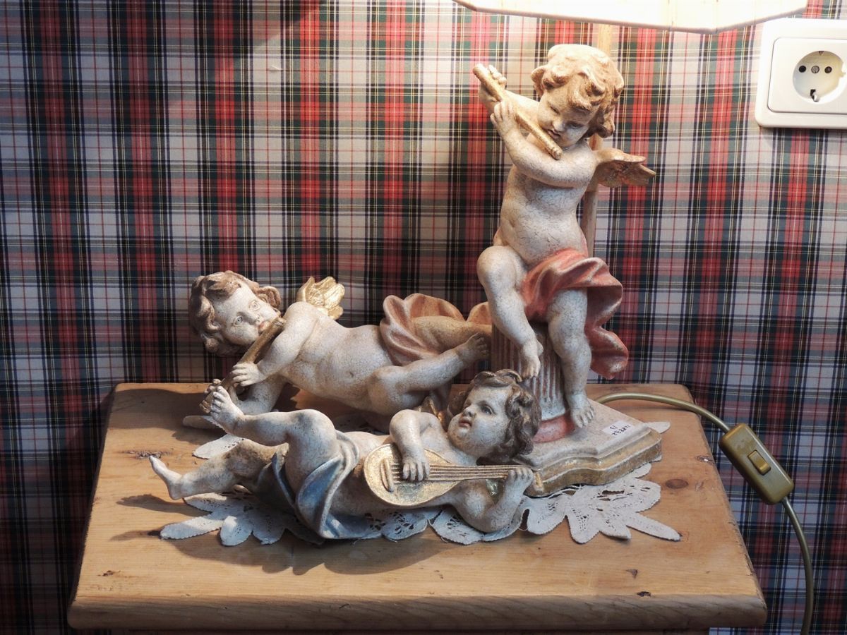 Lume da Comodino in Legno Laccato