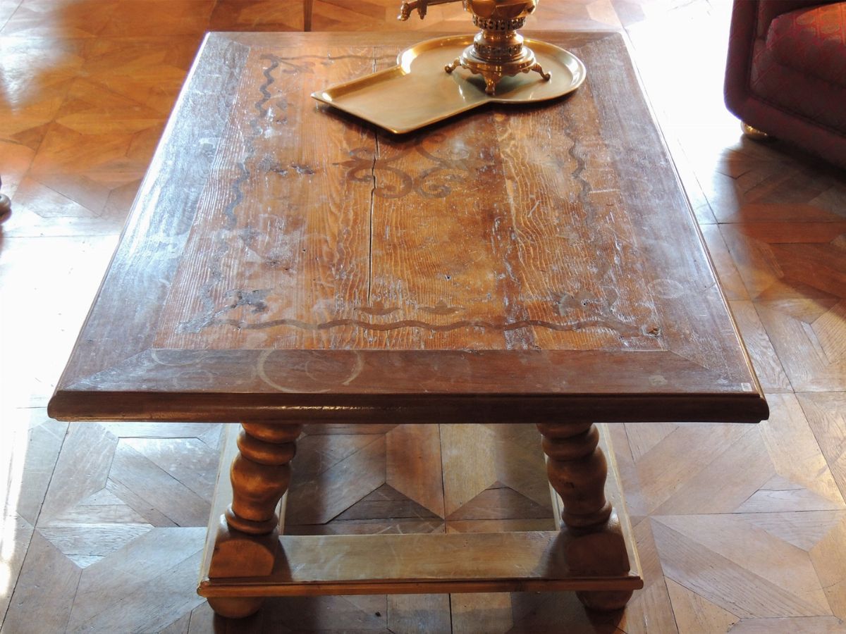 Tavolo Tirolese Basso in Legno di Abete