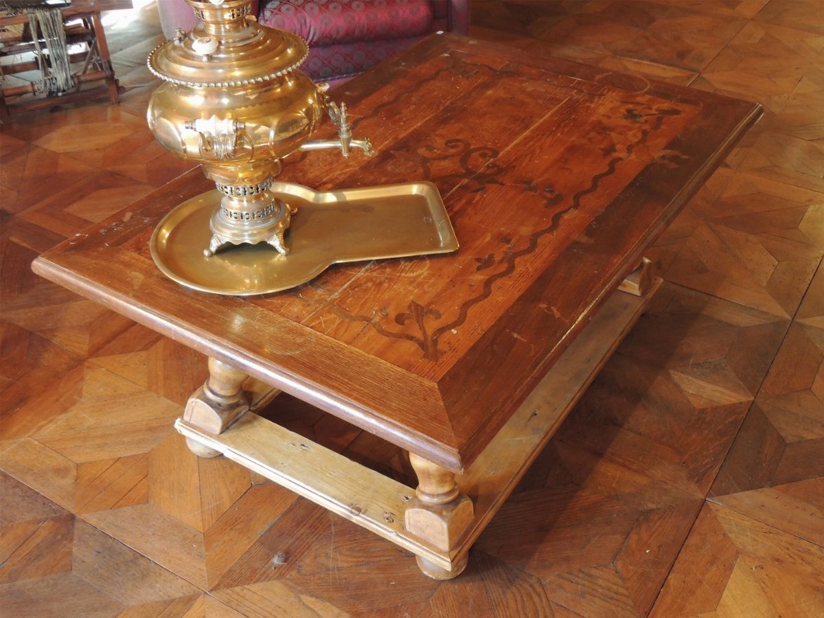 Tavolo Tirolese Basso in Legno di Abete