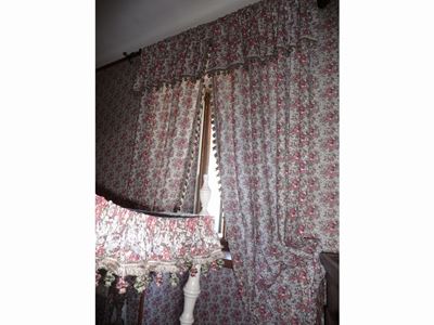 Due Coppie di Tende in Cotone Fiorito
