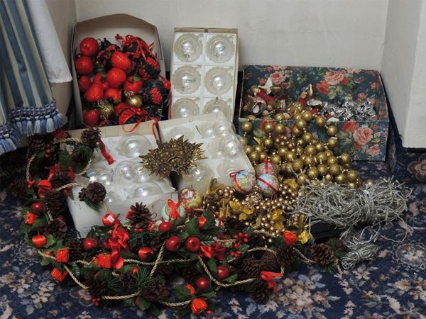 Lot of Christmas decorations