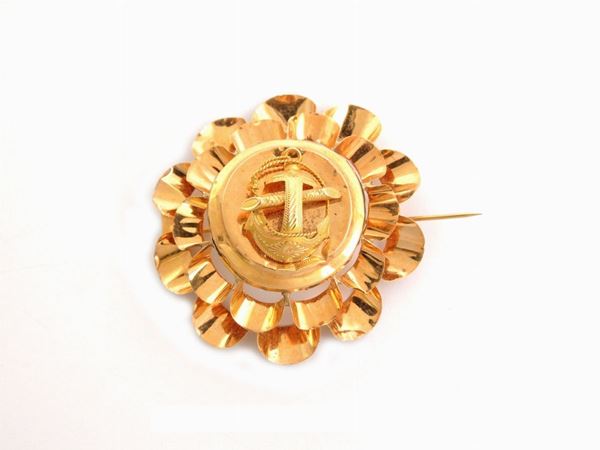 Yellow gold brooch  (undefined mark)  - Auction Jewels and Watches - Maison Bibelot - Casa d'Aste Firenze - Milano