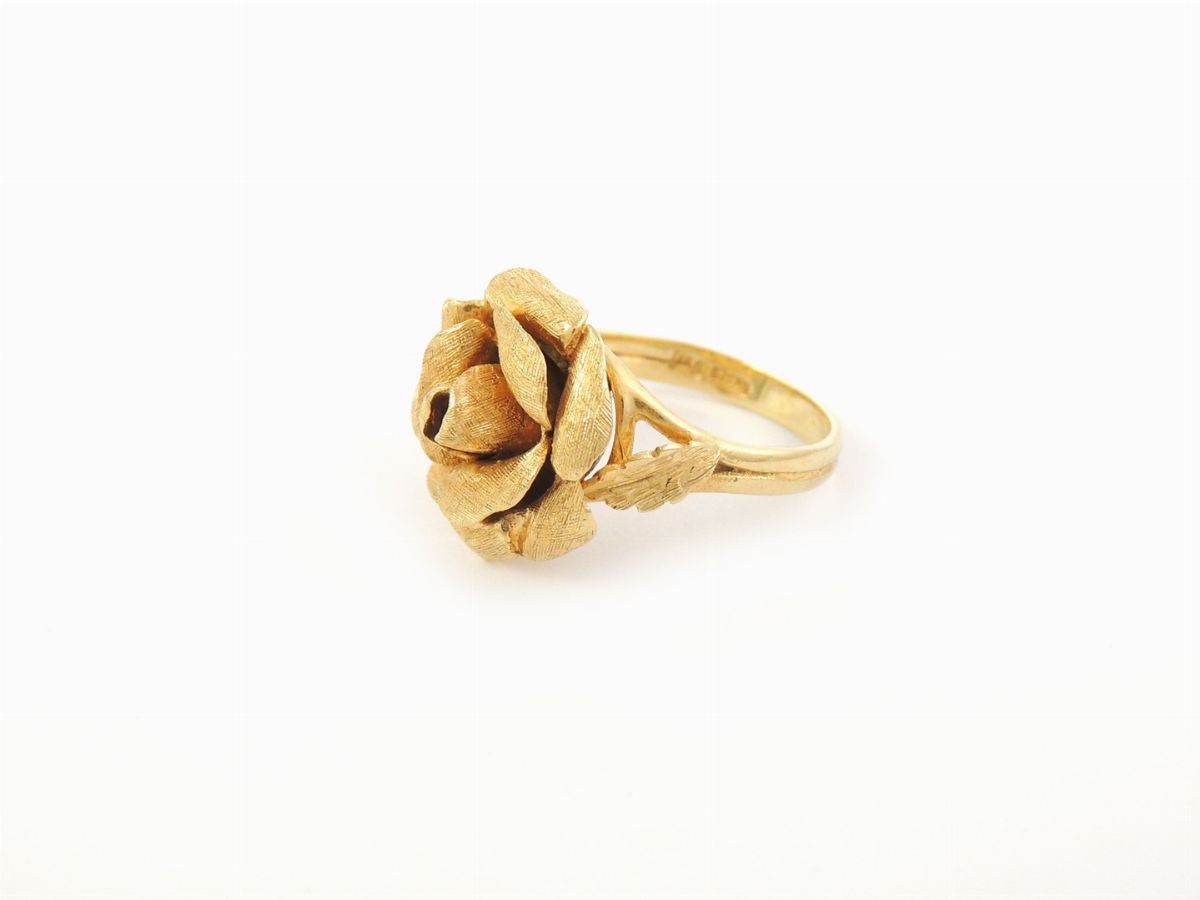 Demi Parure Anello e Orecchini in Oro Giallo