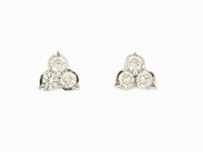 Orecchini in Oro Bianco e Diamanti