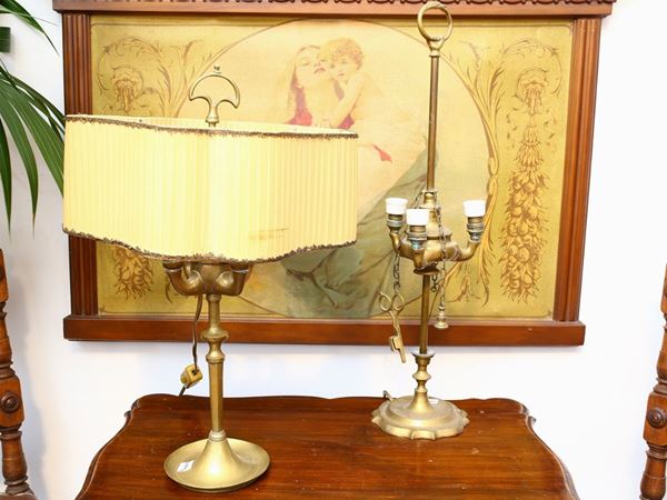 Two florentine lamps  - Auction The florentine house of the soprano Marcella Tassi - Maison Bibelot - Casa d'Aste Firenze - Milano