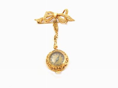Orologio Spilla per Donna Hendir in Oro Giallo