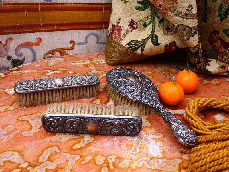 Set da Toilette in Argento