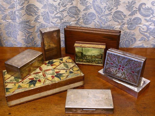 Lot of decoratives boxes
