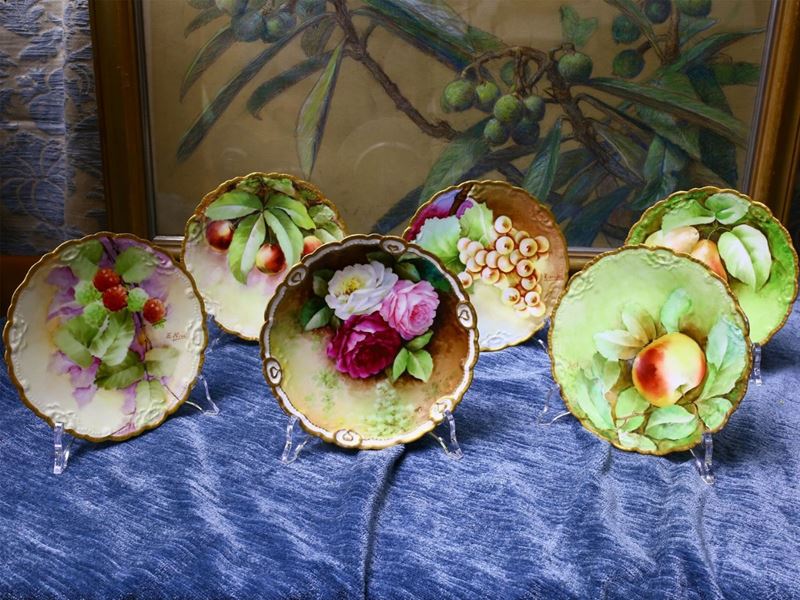 Sei Piattini da Frutta in Porcellana Ginori