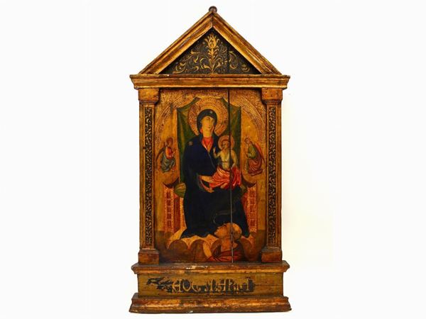 Maniera di Duccio di Buoninsegna, XX secolo - Madonna in maestà