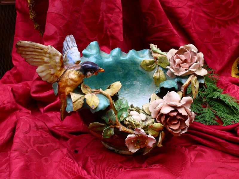 Grande Vaso in Terraccotta Smalata