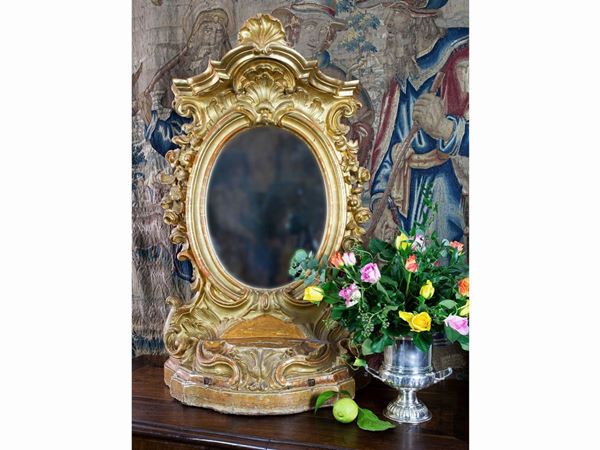 A giltwood mirror  (end of 19th century)  - Auction Furniture and Paintings from Palazzo al Bosco and from other private property - Maison Bibelot - Casa d'Aste Firenze - Milano