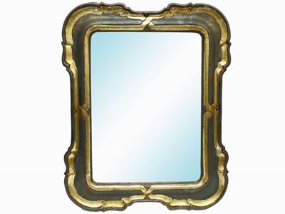 Specchiera con Cornice in Legno Argentato e Dorato