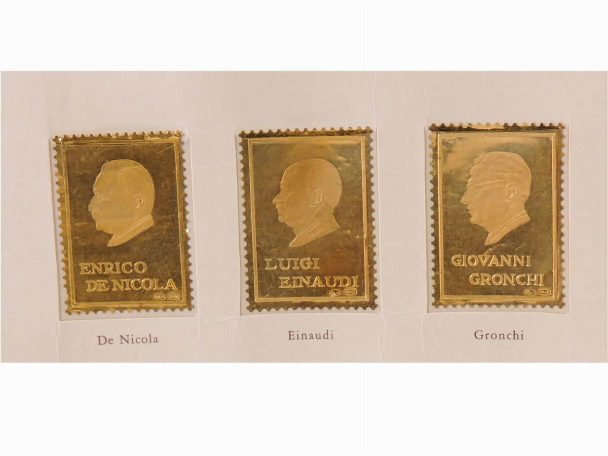 Sei Francobolli in Oro 999,9/°°°