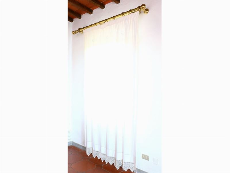 Coppie di Tende Ricamate con Sfilature