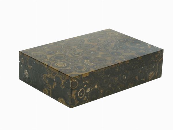 A leopardite jasper box