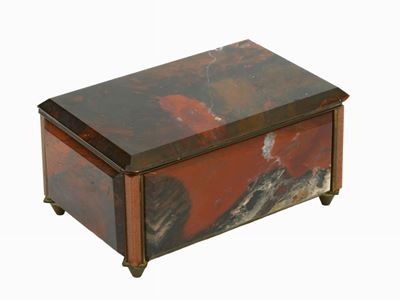 Scatola in Diaspro Rosso