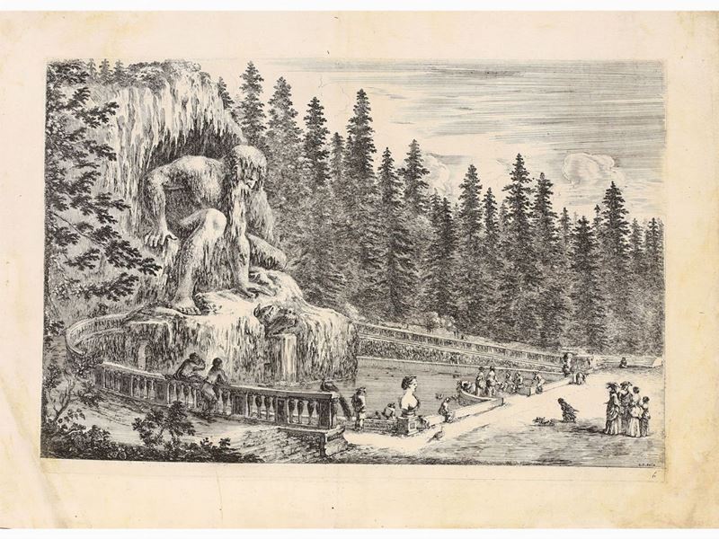 Stefano della Bella - Vedute della Villa di Pratolino
