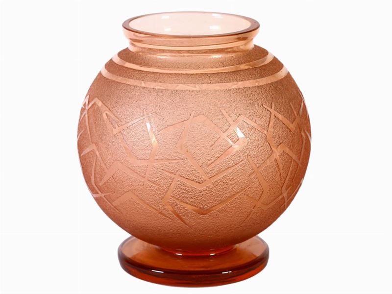 Vaso in Vetro Color Salmone