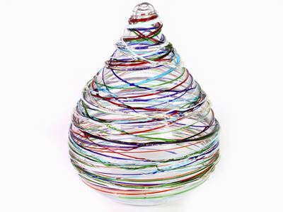 Vaso Piriforme in Vetro Incolore