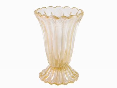 Vaso in Vetro Costolato