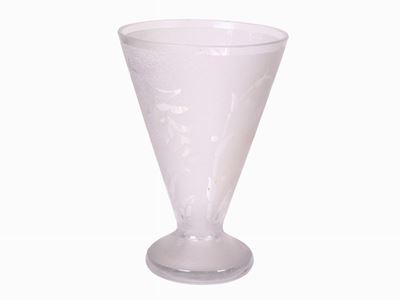 Vaso in Vetro Lavorato All'acido