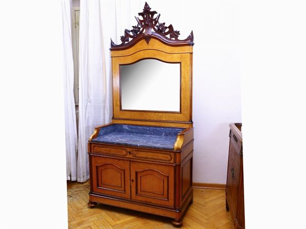 A briar veneered toilette  (second half of the 19th century)  - Auction Furniture and Paintings from Palazzo al Bosco and from other private property - Maison Bibelot - Casa d'Aste Firenze - Milano