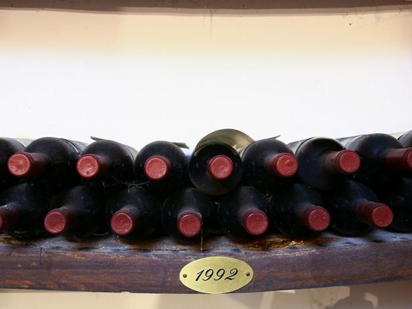 Thirty-one Chianti Classico Palazzo al Bosco La Romola, 1992 and 1997 bottles