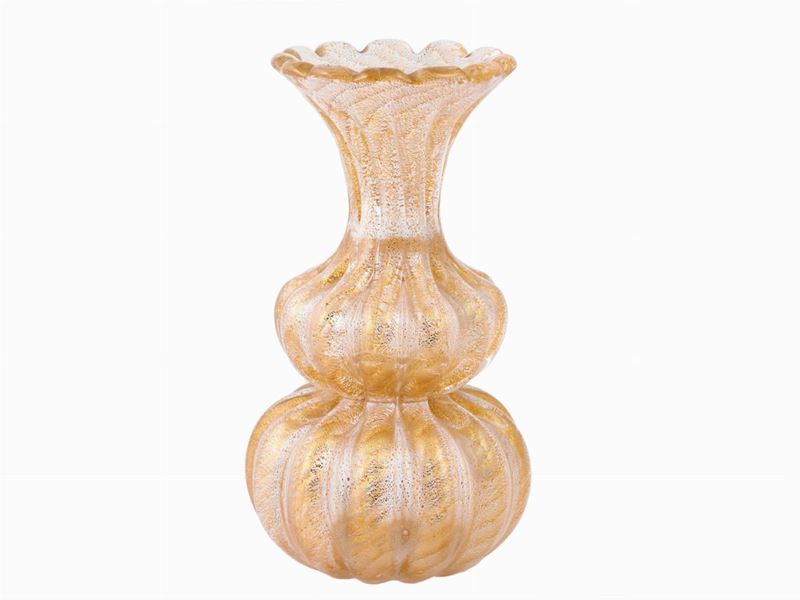 Vaso in Vetro Costolato