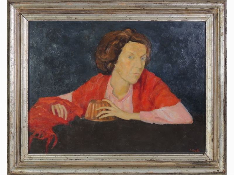 Emanuele Cavalli - Ritratto Femminile