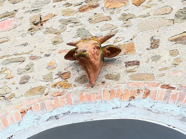 A terracotta butchery sign  - Auction Furniture and Paintings from Palazzo al Bosco and from other private property - Maison Bibelot - Casa d'Aste Firenze - Milano