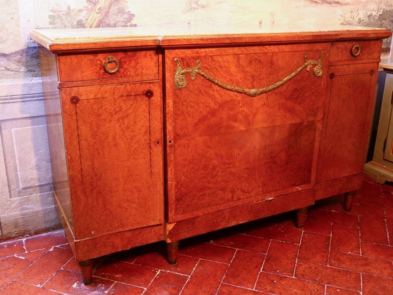 Credenza Impiallacciata in Radica