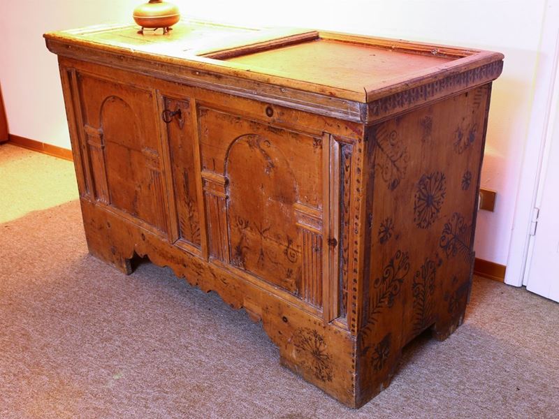 Cassapanca Tirolese in Legno Tenero