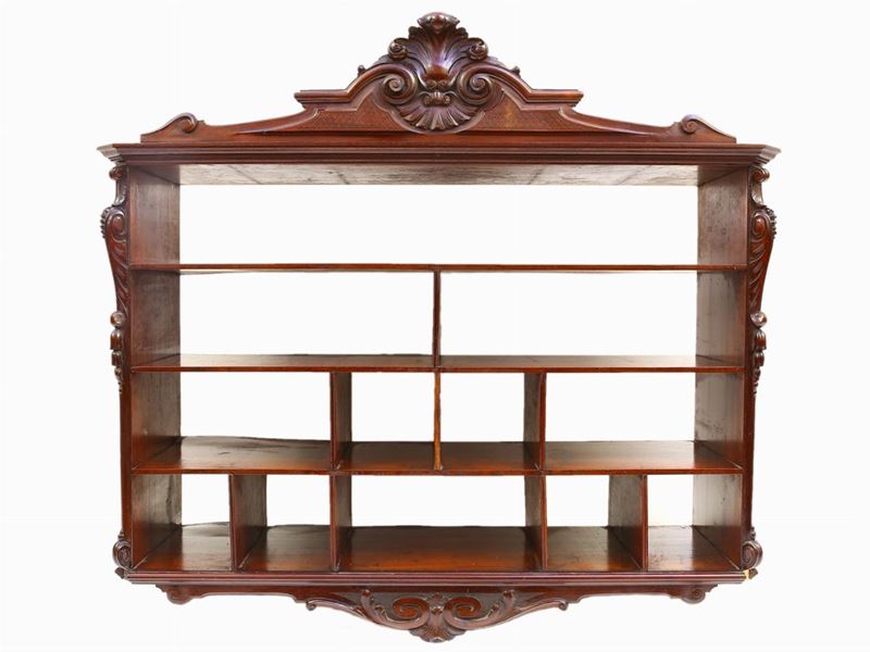 Etagère Libreria Pensile in Mogano
