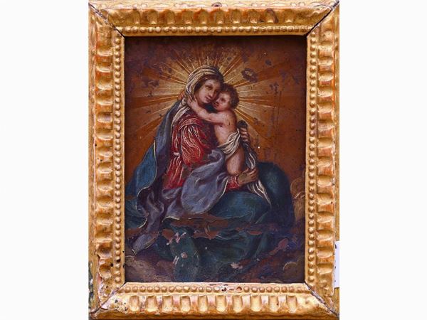Scuola dell'Italia centrale del XVIII secolo - Madonna con Bambino