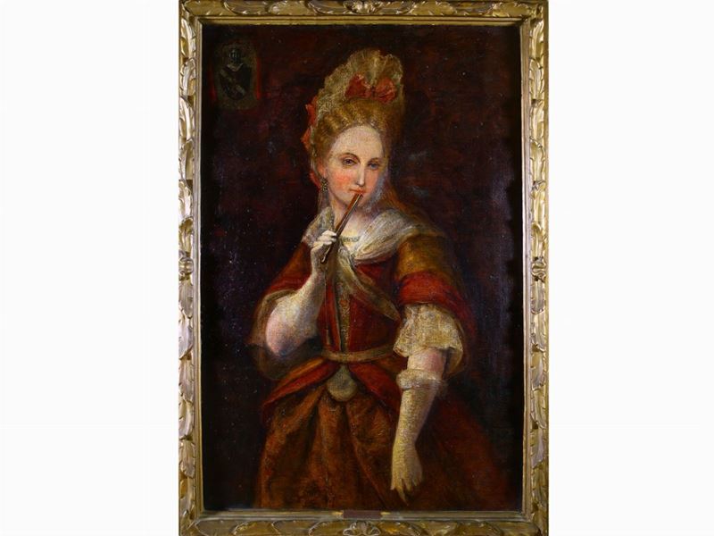 Scuola Spagnola della Fine del XVIII/inizio del XIX Secolo - Ritratto di Dama