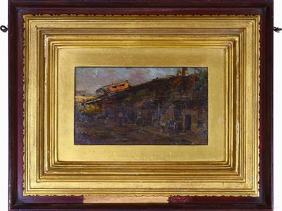 Scorcio di Paese con Personaggi