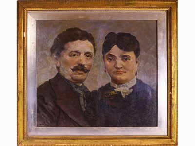 Ritratto di Lodovico Goldoni e Clementina Monti Goldoni