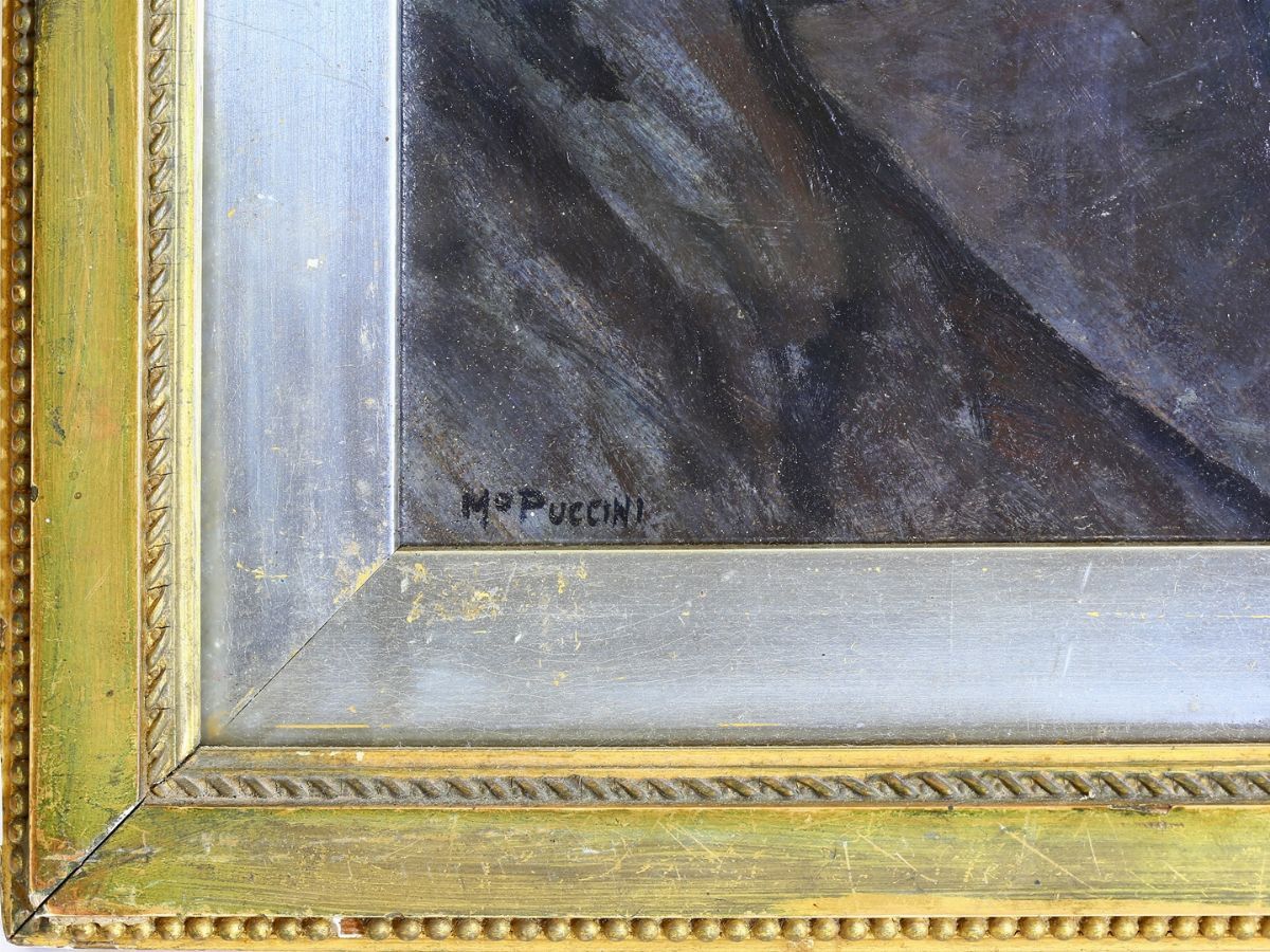 Mario Puccini - Ritratto di Lodovico Goldoni e Clementina Monti Goldoni