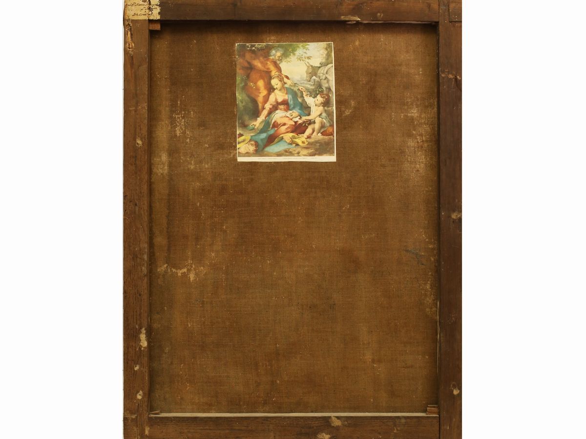 Seguace di Federico Barocci, XVIII/XIX Secolo - Riposo Durante la Fuga in Egitto (madonna delle C...