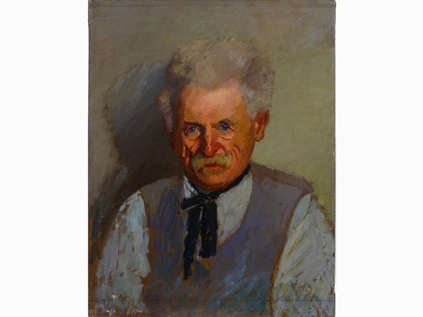 Oscar Ghiglia - Portrait of the fisherman Pipi from Castiglioncello 1921