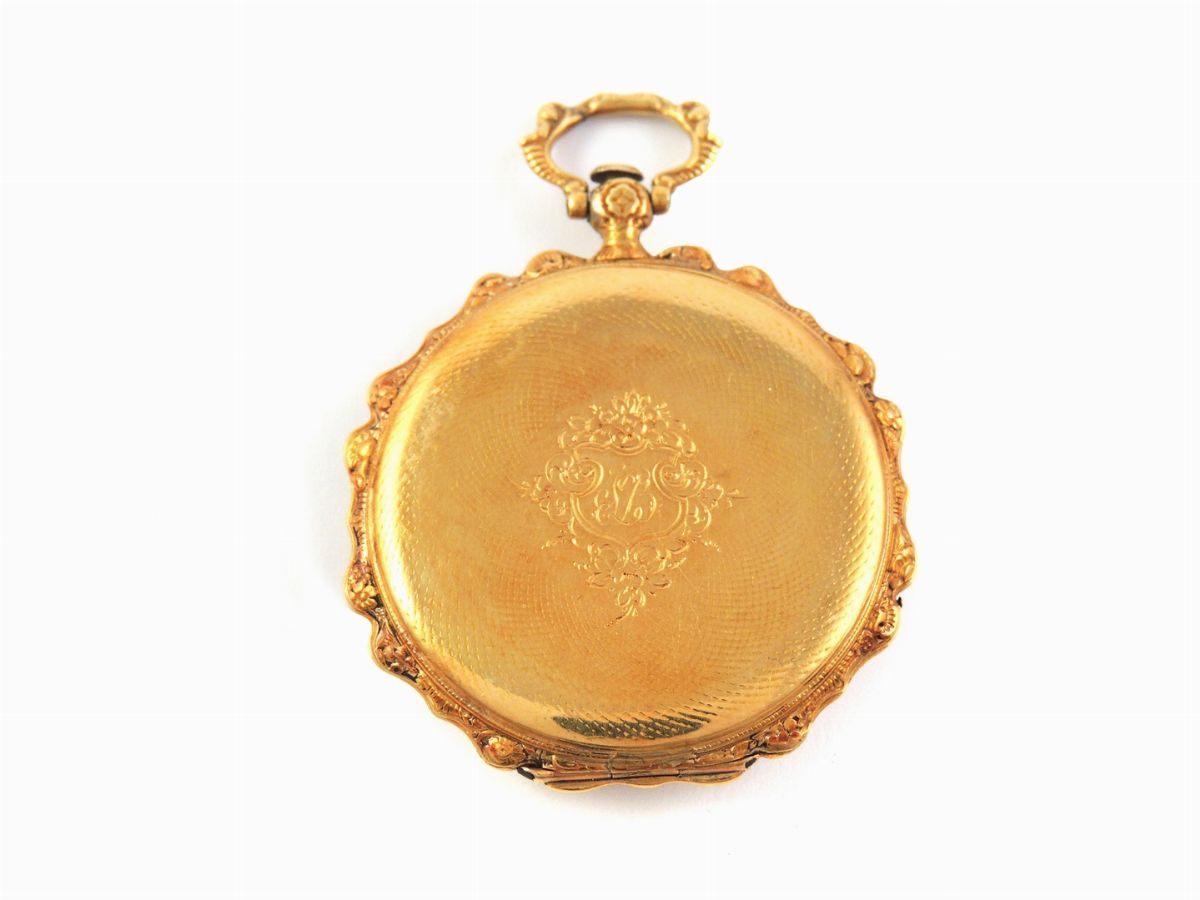 Orologio da Taschino a Chiavetta Cassa Decorata