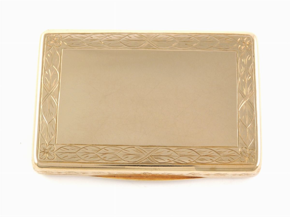 Tabacchiera in Oro Giallo