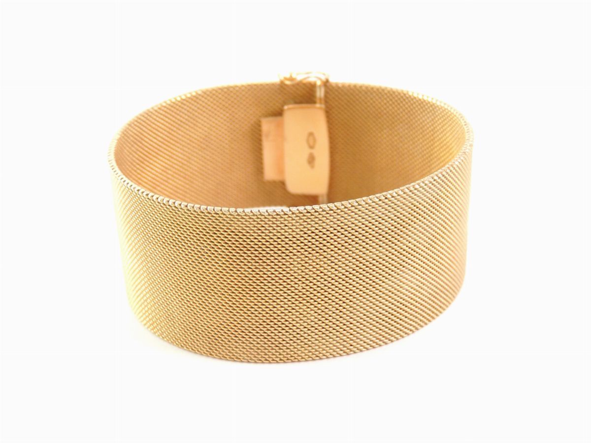 Bracciale a Fascia in Oro Giallo