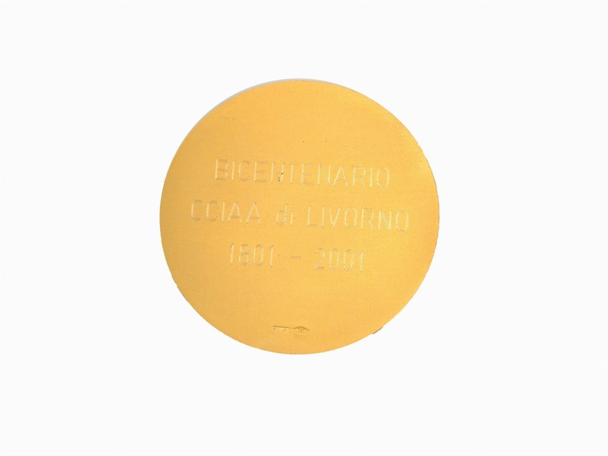 Medaglia Commemorativa Camera di Commercio Industria Artigianato e Agricoltura di Livorno in Oro