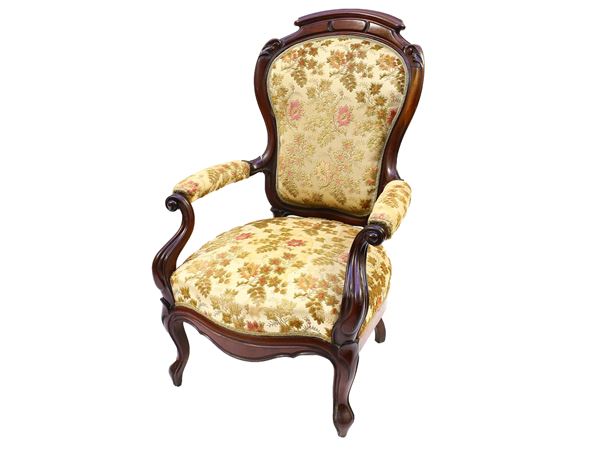 A mahogany armchair
