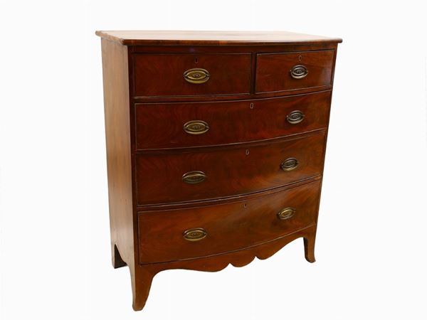 A mahogany veneered drawer