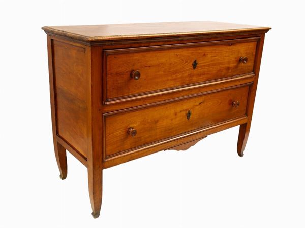 A cherry wooden drawer  (19th century)  - Auction A florentine collection - Maison Bibelot - Casa d'Aste Firenze - Milano