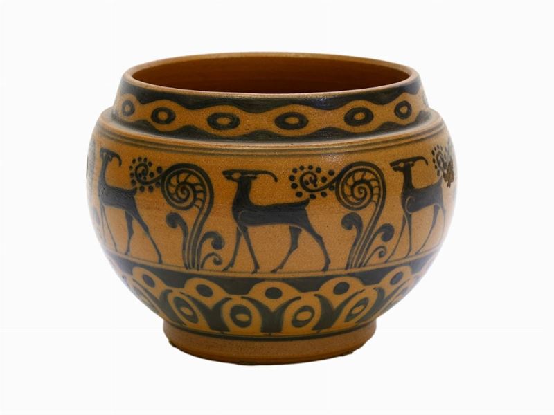Piccola Vaso in Gres Salato, Chini Mugello